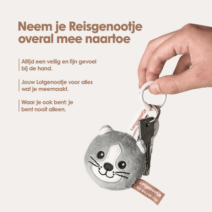 Reisgenootje Sleutelhanger Kat