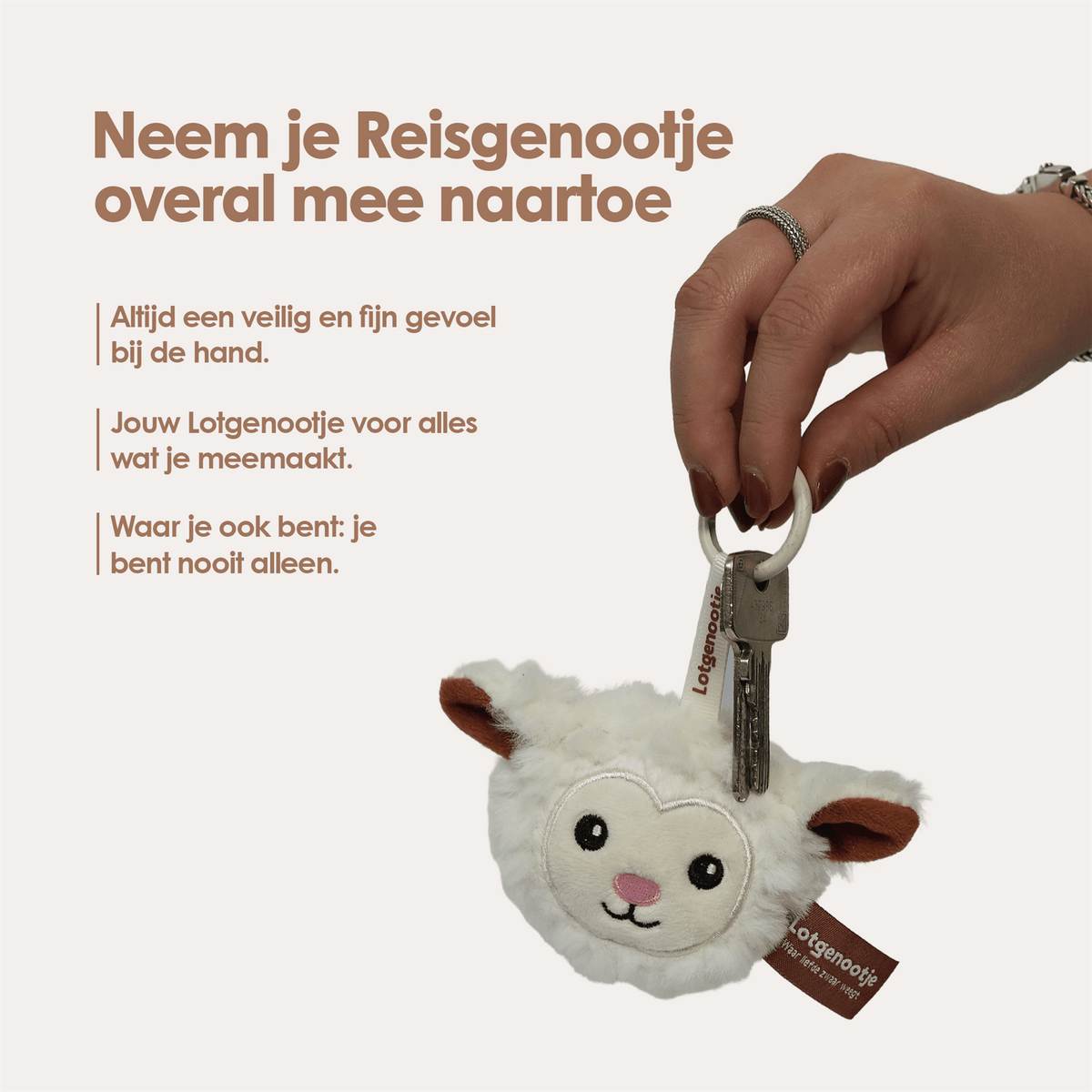 Reisgenootje Sleutelhanger Schaap